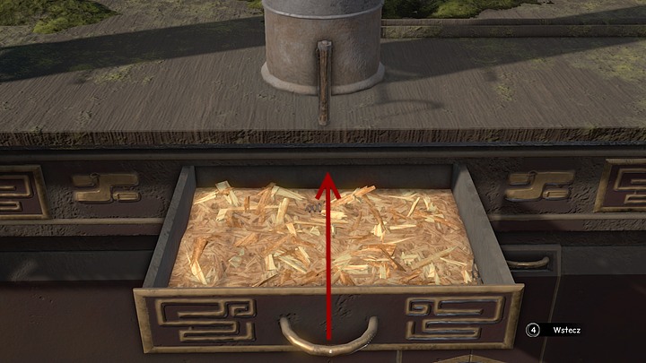 Now open the shelves and fill them with saw dust that you got from the metal basket that came across the river in exchange for the vodka - Give the ghosts a signal (smoke) - Chapter eight - Syberia 3 Game Guide