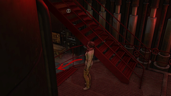 Now, return to the engine room (best take the stairs on the left) - Get rid of the monster | Chapter four | Walkthrough - Chapter four - Syberia 3 Game Guide
