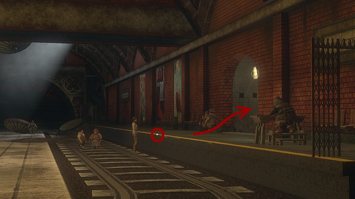 Talk the situation through with them - and then climb onto the platform (theres an active point right there - weve highlighted it above) - Get rid of the bats | Chapter six | Walkthrough - Chapter six - Syberia 3 Game Guide