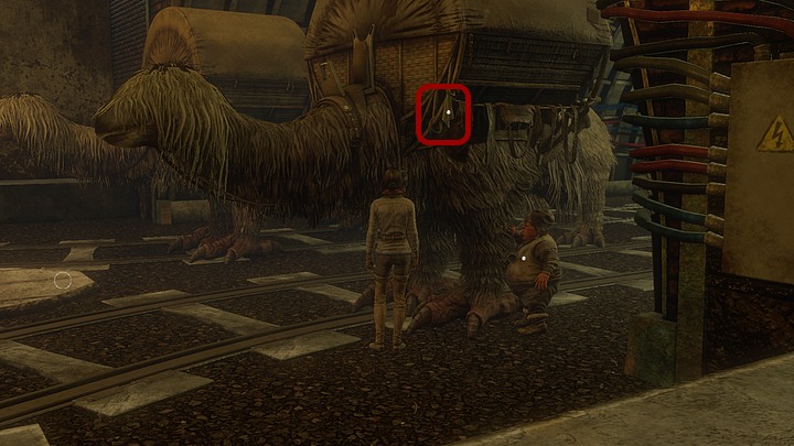 Approach the ostrich cuddled by a Youkol, and take a cloth from the yurta on its back - Get rid of the bats | Chapter six | Walkthrough - Chapter six - Syberia 3 Game Guide