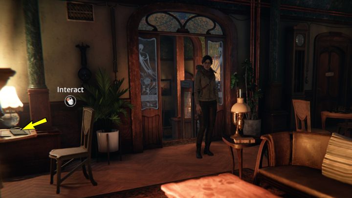 Go into the guest room and use the computer at the desk - Siberia The World Before: Vaghen - flower district, autumn 2005 part 2 - walkthrough - Walkthrough - Syberia The World Before Guide