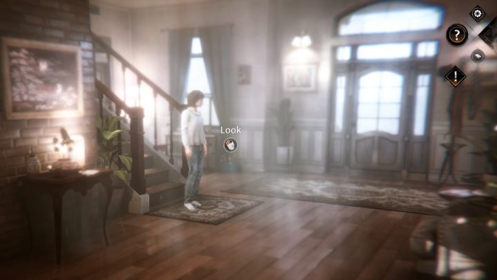 Examine the bottles in the box by the front door - Syberia The World Before: New Jersey, winter 1983 - walkthrough - Walkthrough - Syberia The World Before Guide