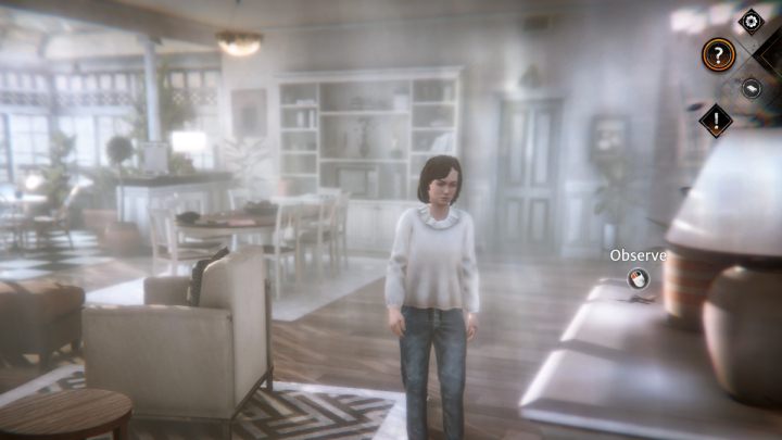 The music box is on the dresser by the chairs and fireplace - Syberia The World Before: New Jersey, winter 1983 - walkthrough - Walkthrough - Syberia The World Before Guide