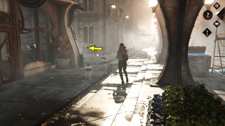 Go down to the first floor of the building and return to the shop - Siberia The World Before: Vaghen - Bridge of Mists, autumn 2005 part 1 - walkthrough - Walkthrough - Syberia The World Before Guide