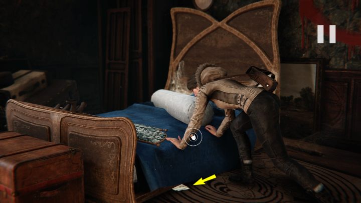 Move the bed and pick up the missing sketch piece - Siberia The World Before: Vaghen - Bridge of Mists, autumn 2005 part 1 - walkthrough - Walkthrough - Syberia The World Before Guide