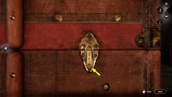Move the buckles, open the chest, and read the diary - Siberia The World Before: Vaghen - Bridge of Mists, autumn 2005 part 1 - walkthrough - Walkthrough - Syberia The World Before Guide