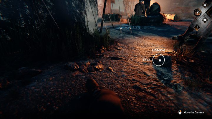 Pick up a stone at your feet - Siberia The World Before: Baltayar - Mountain, autumn 1937 - walkthrough - Walkthrough - Syberia The World Before Guide