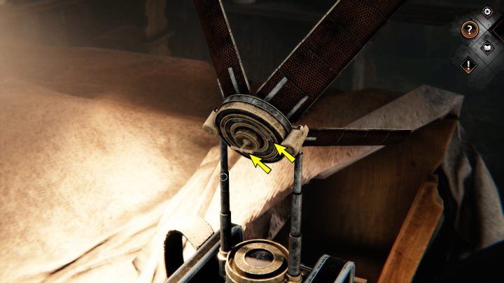 Then grab the antenna handle and rotate it upward - Syberia The World Before: Vaghen - Silberspiegel refuge, 1944 - walkthrough - Walkthrough - Syberia The World Before Guide