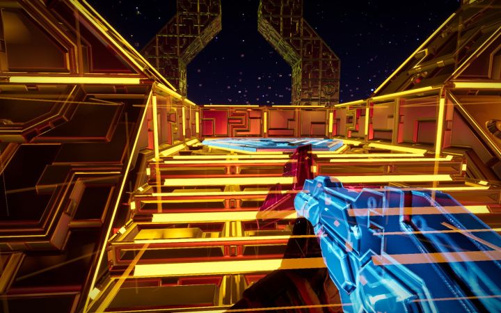 There are three platforms you need to find in Cyberspace, one of them pictured above - System Shock Remake: Good ending - Endings - System Shock Remake Guide