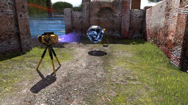 Stop the ball with two jammers. - A1 | World A - World A - The Talos Principle Game Guide