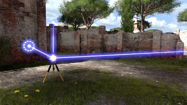 You can connect any amount of beams with each other. - A4 | World A - World A - The Talos Principle Game Guide