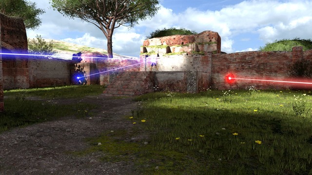 The beams doesnt intersect when theyre on different altitude. - A4 | World A - World A - The Talos Principle Game Guide