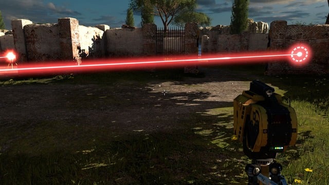 To be sure, point the jammer at the door through which youre going. - A7 | World A - World A - The Talos Principle Game Guide