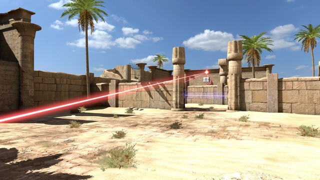 The red connector must be in the air. - B4 | World B - World B - The Talos Principle Game Guide