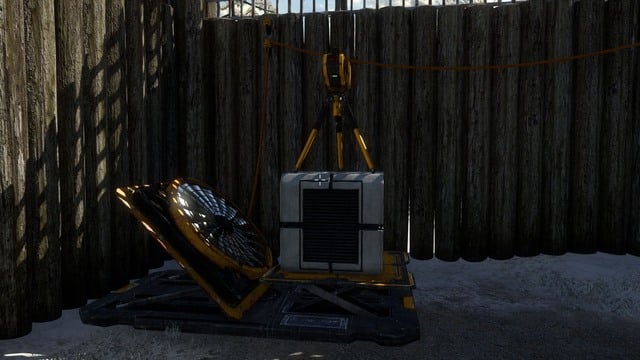The fan will throw items to the other side. - C3 | World C - World C - The Talos Principle Game Guide