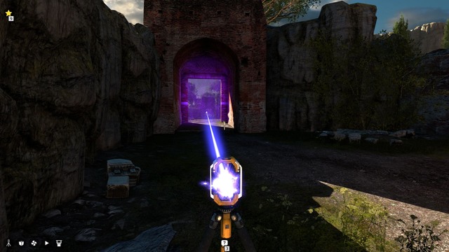Link the connectors through the purple door. - World A - stars | Messengers and Stars - Messengers and Stars - The Talos Principle Game Guide