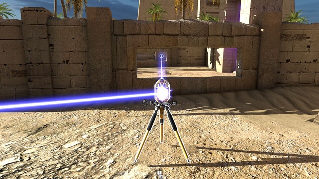 Link the connectors through the hole in the wall. - World B - bonus levels | Messengers and Stars - Messengers and Stars - The Talos Principle Game Guide