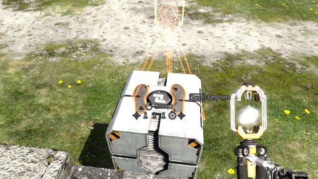Place the connector on the hexahedron - The Swapper | World 1 - World 1 - The Talos Principle Game Guide