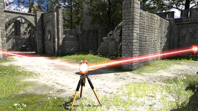 Third connector placed at the end of the puzzle. - Through a Window | World 1 - World 1 - The Talos Principle Game Guide