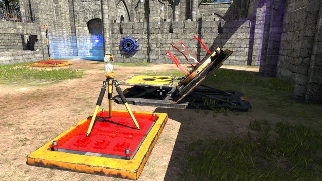 Take the connector and place it on the plate - So Close, So Far | World 1 - World 1 - The Talos Principle Game Guide