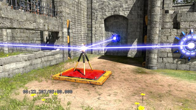 Redirect the beam and put the connector on the plate - So Close, So Far | World 1 - World 1 - The Talos Principle Game Guide