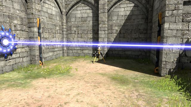 Take the additional connectors from behind the gate - So Close, So Far | World 1 - World 1 - The Talos Principle Game Guide