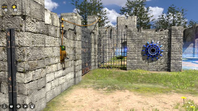 Lever which frees the robot. - So Close, So Far | World 1 - World 1 - The Talos Principle Game Guide