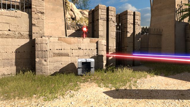 Place the hexahedron under the wall - Bunny Hop | World 2 - World 2 - The Talos Principle Game Guide