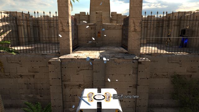 Jump onto the hexahedron and use the lever - Bunny Hop | World 2 - World 2 - The Talos Principle Game Guide