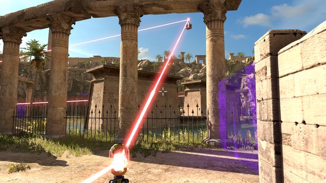 The beam is supposed to go to the other end of the area - Crater | World 2 - World 2 - The Talos Principle Game Guide