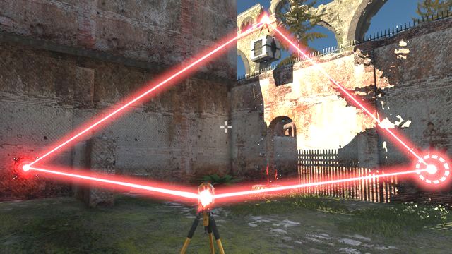 One of the connectors has to float - BFF | World 3 - World 3 - The Talos Principle Game Guide