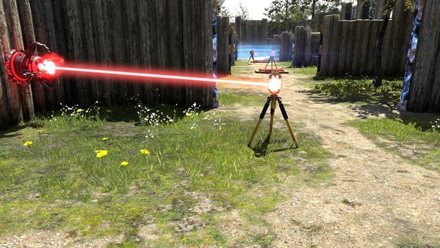 Direct the beam from the source towards the corridor - Press and Jam | World 4 - World 4 - The Talos Principle Game Guide