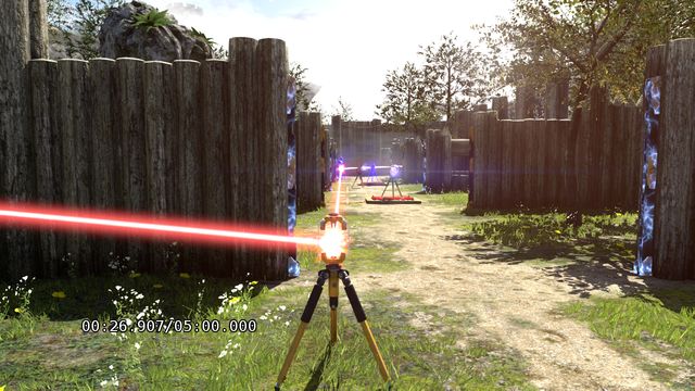 Follow the corridor and release the robot with the lever at the end - Press and Jam | World 4 - World 4 - The Talos Principle Game Guide