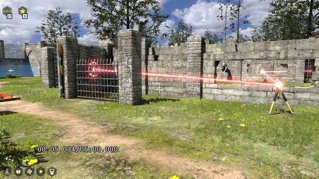 Direct the red beam through the windows - World 1 | All Stars - All Stars - The Talos Principle Game Guide
