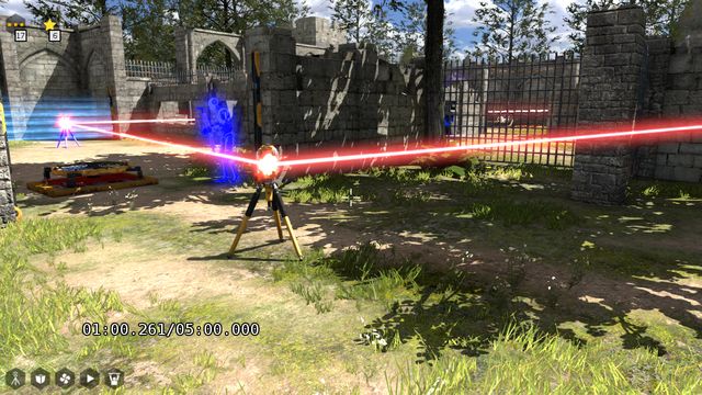 Place the fan on the pressure step and walk onto the other one - World 1 | All Stars - All Stars - The Talos Principle Game Guide