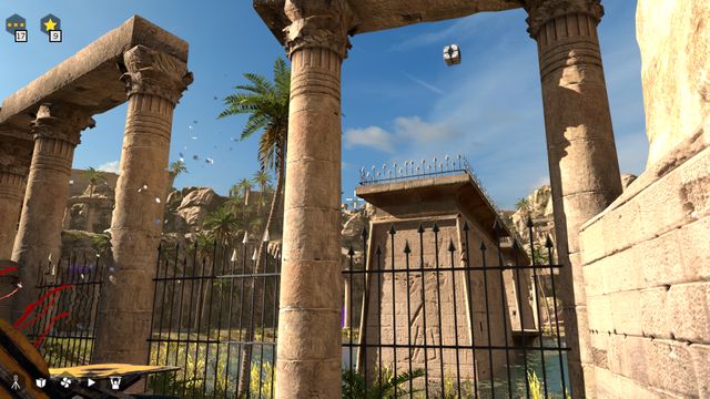 Launch the cube up into the air and follow it - World 2 | All Stars - All Stars - The Talos Principle Game Guide