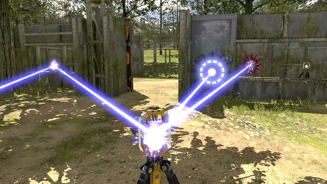 Connect the connector in the center directly through the connector past the gate - Small Space Big Solution | Bonus stage - Bonus stage - The Talos Principle Game Guide