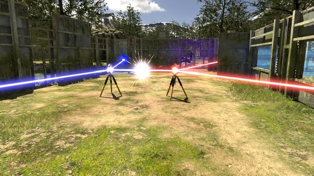 First of all, connect both connectors with sources and buttons according to their colors, but also in a straight line - Transfer | Bonus stage - Bonus stage - The Talos Principle Game Guide