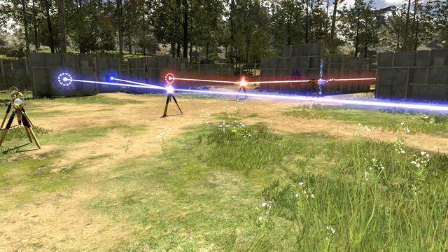 Make the blue source self-sustaining and direct it to the button at the other side - Ray Mania | Bonus stage - Bonus stage - The Talos Principle Game Guide