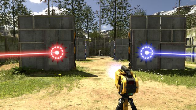 Use the jammer to open the last gate - Ray Mania | Bonus stage - Bonus stage - The Talos Principle Game Guide