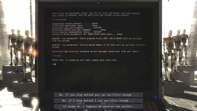 Make your own decision on the games ending - Endings | World 4 - World 4 - The Talos Principle Game Guide