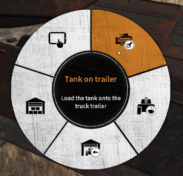 This option allows you to transport the tank to the workshop. - Excavating tanks in Tank Mechanic Simulator - Basics - Tank Mechanic Simulator Guide