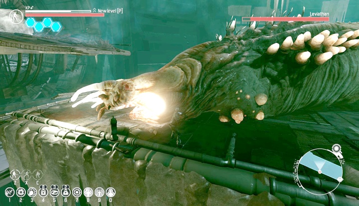 Leviathan attacks mostly with his head and only after that your attacks will be effective. - Finding Earth | Chapter 3 Quests - Chapter 3 quests - The Technomancer Game Guide