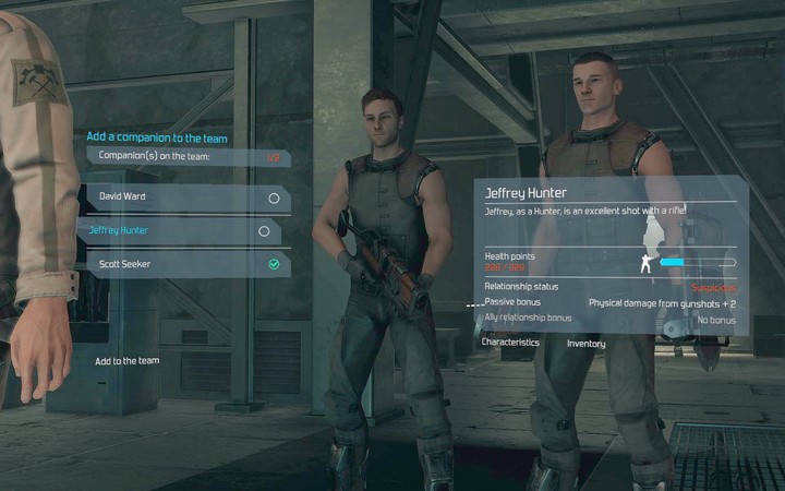 Jeffrey Hunter. - All available companions in The Technomancer - Companions and factions - The Technomancer Game Guide