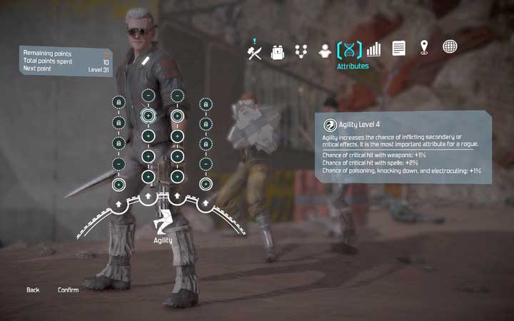 Attribute tree. - Attributes - Classes, attributes, talents and abilities - The Technomancer Game Guide