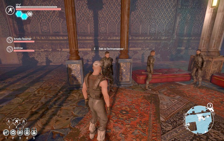 Speak with various masters to gain their trust and become the Great Master. - Side quests in The Caravanserai - Side quests - The Technomancer Game Guide