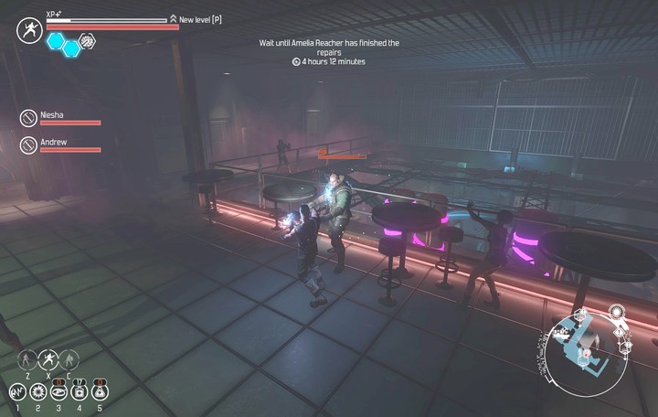 The mob chief is in the bar in the Slums after he was banished - Side quests in The Caravanserai - Side quests - The Technomancer Game Guide