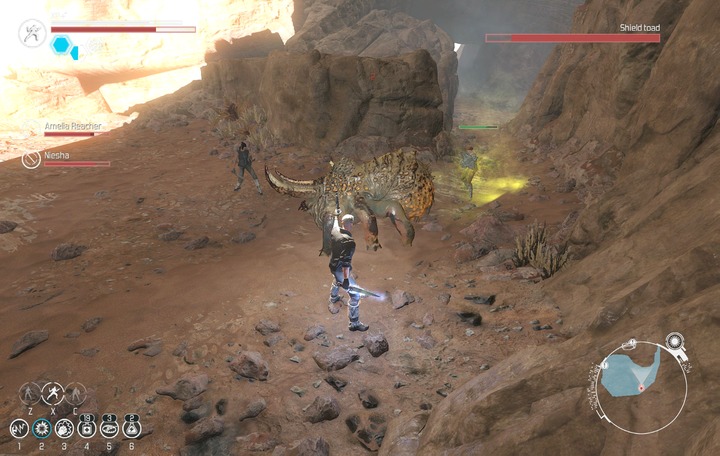 The abdomen is the most vulnerable part, you can also attempt attacking the legs. - Side quests in The Caravanserai - Side quests - The Technomancer Game Guide