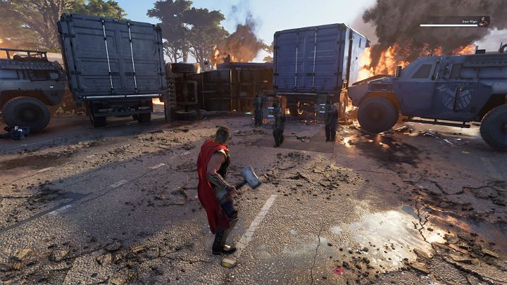 After a short cutscene, you will take control of Thor - Marvels Avengers: The light that failed, walkthrough - Gold Coast - Marvels Avengers Guide