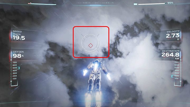 During the flight, Iron Man will be pushed in all directions by strong wind gusts - Marvels Avengers: Testing 1, 2, 3, walkthrough - Earth Orbit - Marvels Avengers Guide